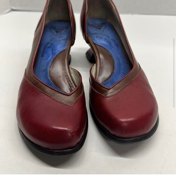 Rare John Fluevog Pumps - Cherry Red/Brown - Picture 4 of 8